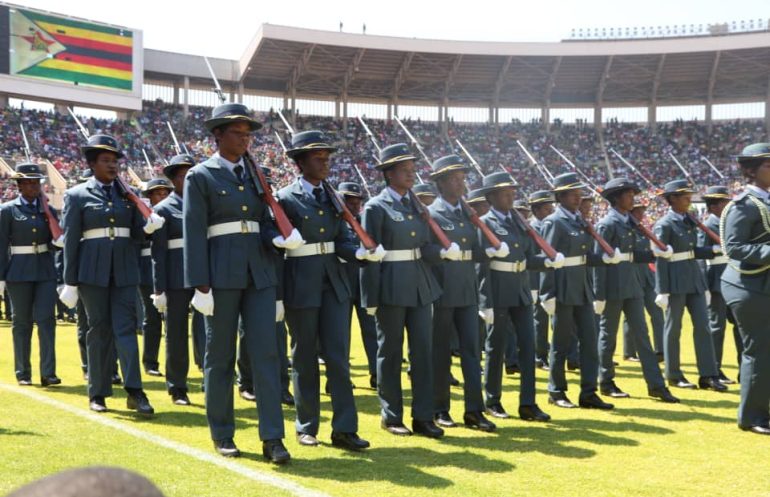 HE President Emmerson Mnangagwa presided over the Defence Forces Day celebrations